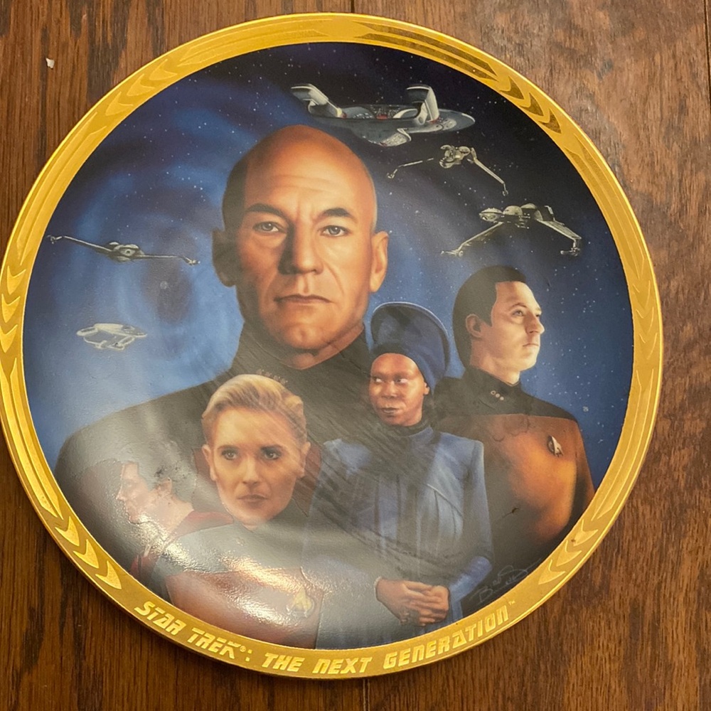 Franklin Mint Star Trek Plate
